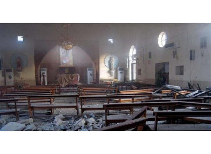 Egitto, chiesa distrutta Egitto, chiesa distrutta